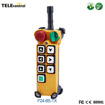 Telecontrol 6 single speed keys F24-6S EOT crane wireless radio remote control emitters