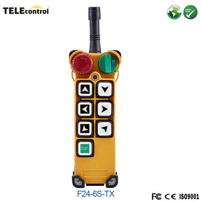 Telecontrol 6 single speed keys F24-6S EOT crane wireless radio remote control emitters